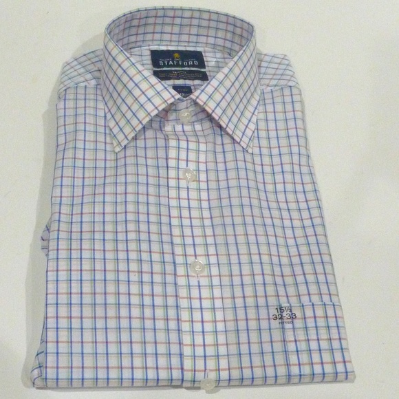 stafford fitted dress shirts